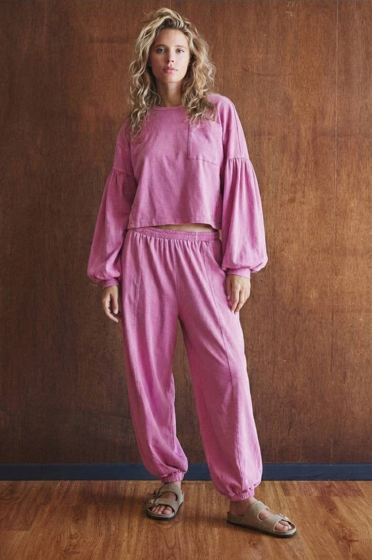 Mineral Wash Cotton Lounge Set