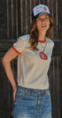 Pumpkin Embroidered Crew Neck Knit Tee in IVORY - Women's Sweaters | Urban Daizy