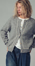 Urban Daizy Contrast Trim Boho Knit Button Cardigan Grey Cardigan - Women's (UDZ-PT-00355) – alternate view 4