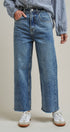 Wide Leg High Waist Denim Jeans in DENIM - Women's Straight Jeans | Urban Daizy