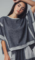 Urban Daizy Garner Cozy Reverse Stitch Ribbed Sleeve Sweater Black Knit Top - Women's (UDZ-TP-00358) – alternate view 28