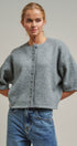 Soft Touch Elbow-Length Knit Cardigan in GREY - Women's Cardigans & Shrugs | Urban Daizy