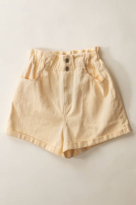 Urban Daizy Vintage High Waist Rolled Hem Denim Shorts Blue Shorts - Women's (UDZ-PT-00033) – alternate view 19