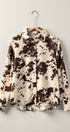 Urban Daizy Cowhide Print Western Button Down Shirt Brown Button Down Shirt - Women's (UDZ-DR-00390)