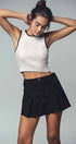 Urban Daizy Scalloped Ribbed Knit Crop Top Khaki Knit Top - Women's (UDZ-TP-00809) – alternate view 8