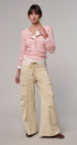 Drawstring Wide Lounge Pants in CREAM - Women's Casual Pants | Urban Daizy