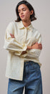 Soft Meadow Button-Down Shirt in CREAM - Women's Shirts & Blouses | Urban Daizy
