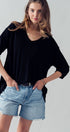 Urban Daizy Relaxed Fit V Neck Three Quarter Sleeve Tunic Top Green Tunic - Women's (UDZ-TP-00030) – alternate view 21