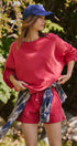Sporty Chill Lounge Shorts in CORAL - Women's Casual Shorts | Urban Daizy
