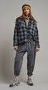 Buffalo Plaid Cropped Flannel Button Down Shirt