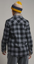 Buffalo Plaid Cropped Flannel Button Down Shirt
