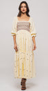 Smocked Floral Tiered Dress