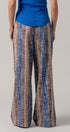Urban Daizy Striped Textured Cotton Wide Leg Pants Blue-Multi Pants - Women's (UDZ-PT-00478) – alternate view 5