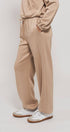 Urban Daizy Relaxed Fit French Terry Paneled Wide Leg Sweatpants Taupe Lounge Sweatpants Joggers - Women's (UDZ-PT-00341)…