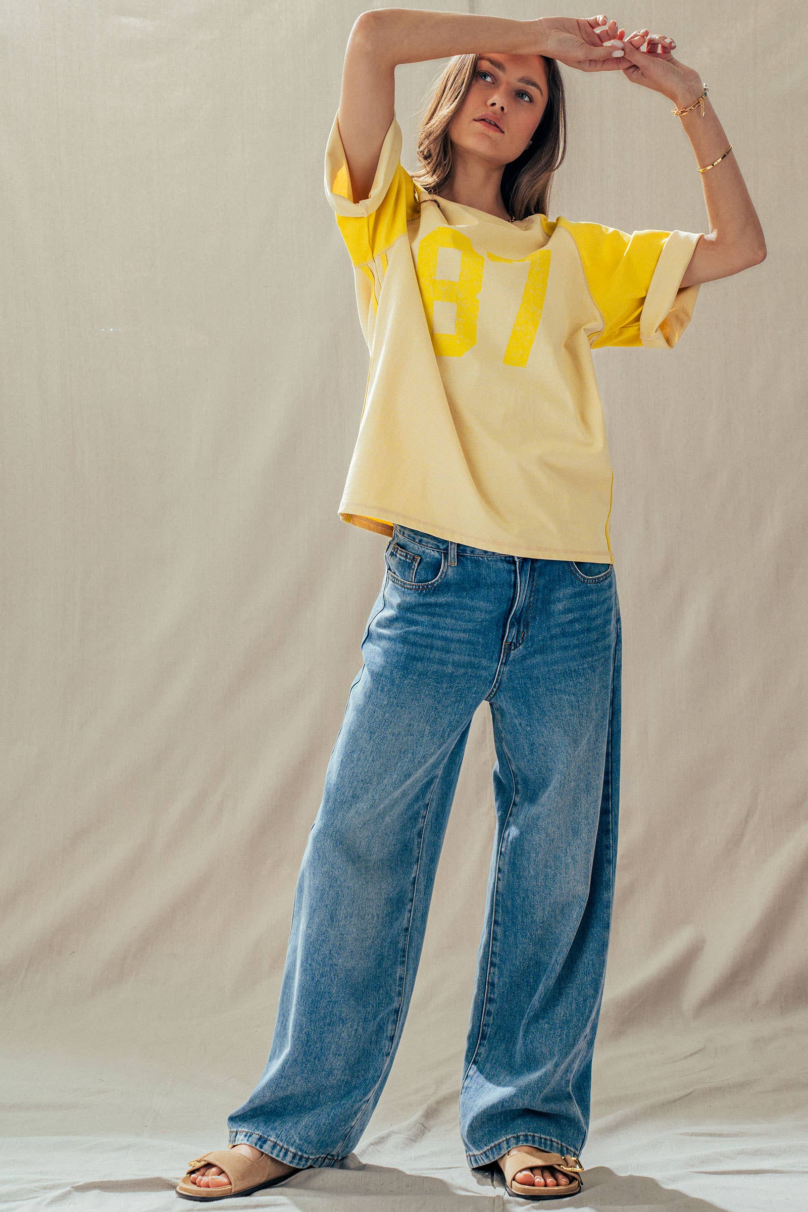 Vintage Varsity Graphic Raglan Sleeve Tee