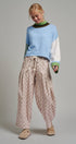 Paneled Hues Knit Sweater in BLUE SAGE - Women's Sweaters | Urban Daizy