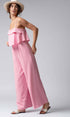 Urban Daizy Ruffled Bodice Wide Leg Jumpsuit Pink Jumpsuit - Women's (UDZ-JR-00021) – alternate view 21