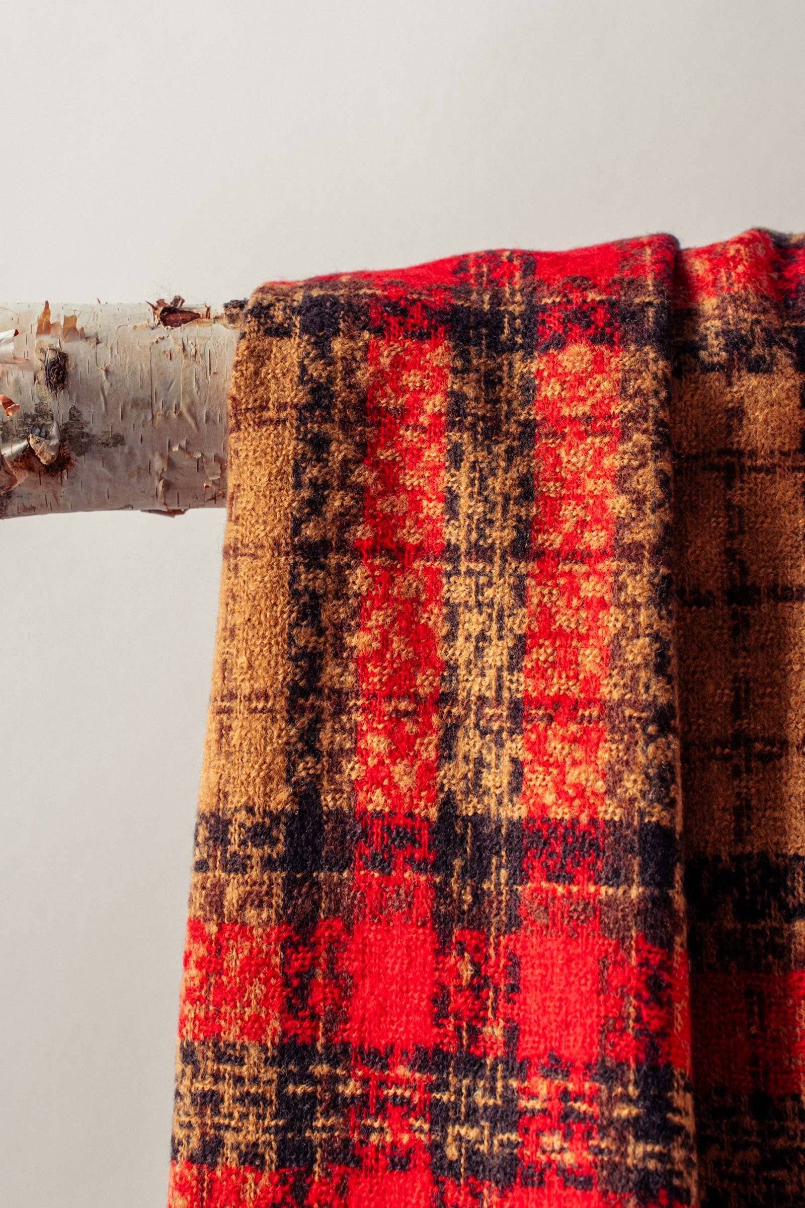 Soft Brushed Classic Plaid Fringe Scarf