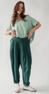 Urban Daizy Elegant High Waist Pleated Wide Leg Spring Pants Green Pants - Women's (UDZ-PT-00043) – alternate view 9