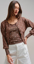 Urban Daizy Polka Dot Button-Front Cardigan MOCHA Cardigan - Women's (TNOW1380-MOCHA) – alternate view