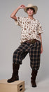 Rodeo Charm Print Oversized Tee in LT KHAKI - Women's Graphic T-shirts | Urban Daizy