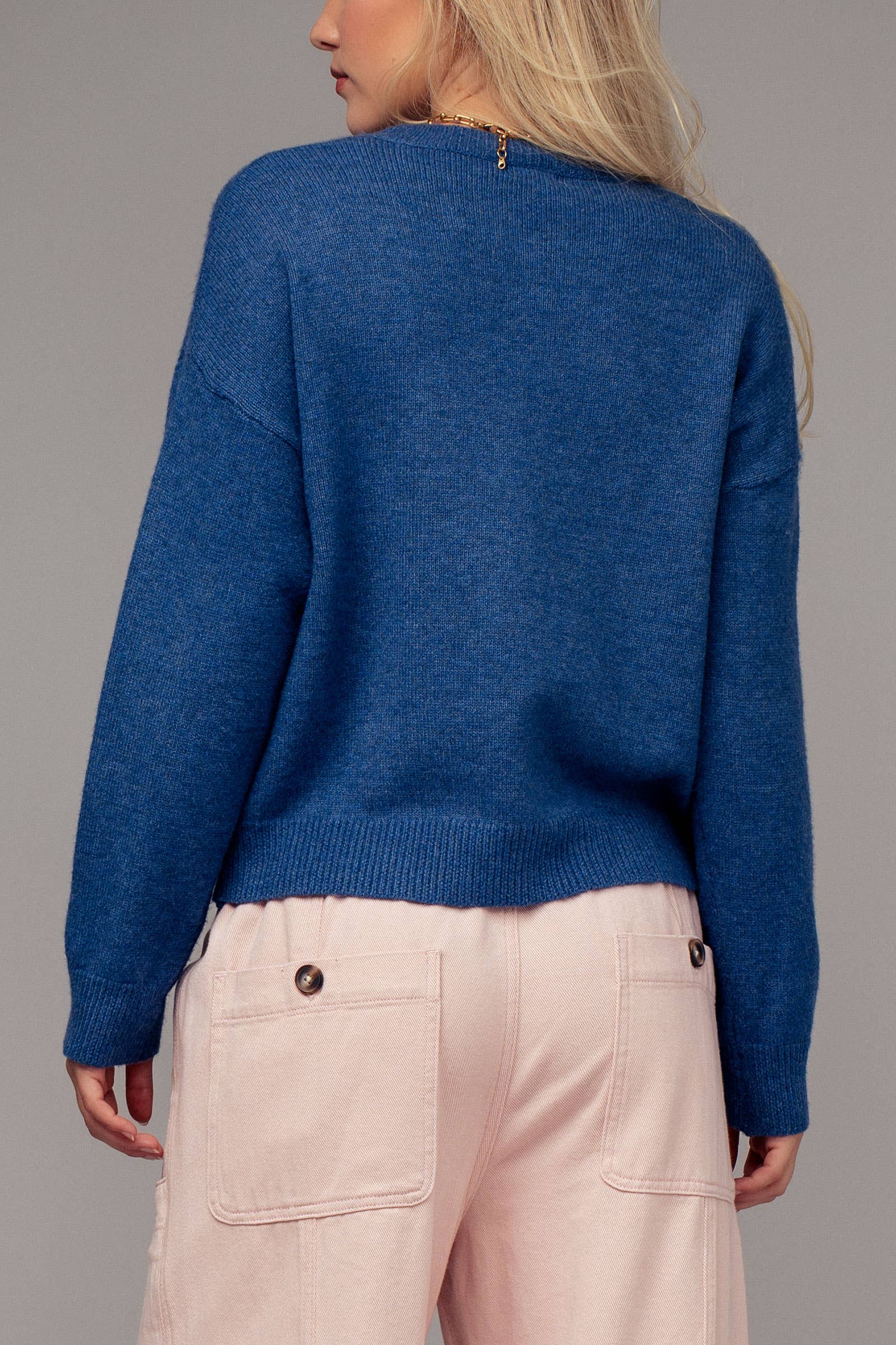 Crab Graphic Relaxed Knit Sweater