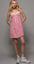 Urban Daizy Sweetheart Gingham Tie-Front Mini Dress Pink Dress - Women's (UDZ-DR-00513) – alternate view 24