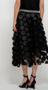 Urban Daizy Polka Dot Tulle Midi Skirt with Elastic Waist Black Skirt - Women's (UDZ-SK-00104) – alternate view 17