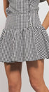 Urban Daizy Gingham Side-Button Mini Skirt Blue Skirt - Women's (UDZ-SK-00153) – alternate view 6