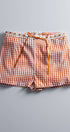 Urban Daizy Gingham Scallop Trim Shorts Brown Shorts - Women's (UDZ-PT-00474)
