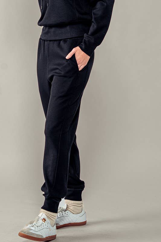 High-Rise Elastic Waistband Jogger Pants