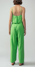 Urban Daizy Ruffled Bodice Wide Leg Jumpsuit Pink Jumpsuit - Women's (UDZ-JR-00021) – alternate view 6