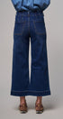 High Waist Wide Leg Denim with Patch Pockets in DENIM - Women's Casual Pants | Urban Daizy