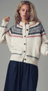 Urban Daizy Fair Isle Nordic Toggle Knit Cardigan Ivory Cardigan - Women's (UDZ-PT-00355) – alternate view 9