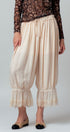 Boho Lace Trim Summer Linen Pants in IVORY - Women's Pants | Urban Daizy