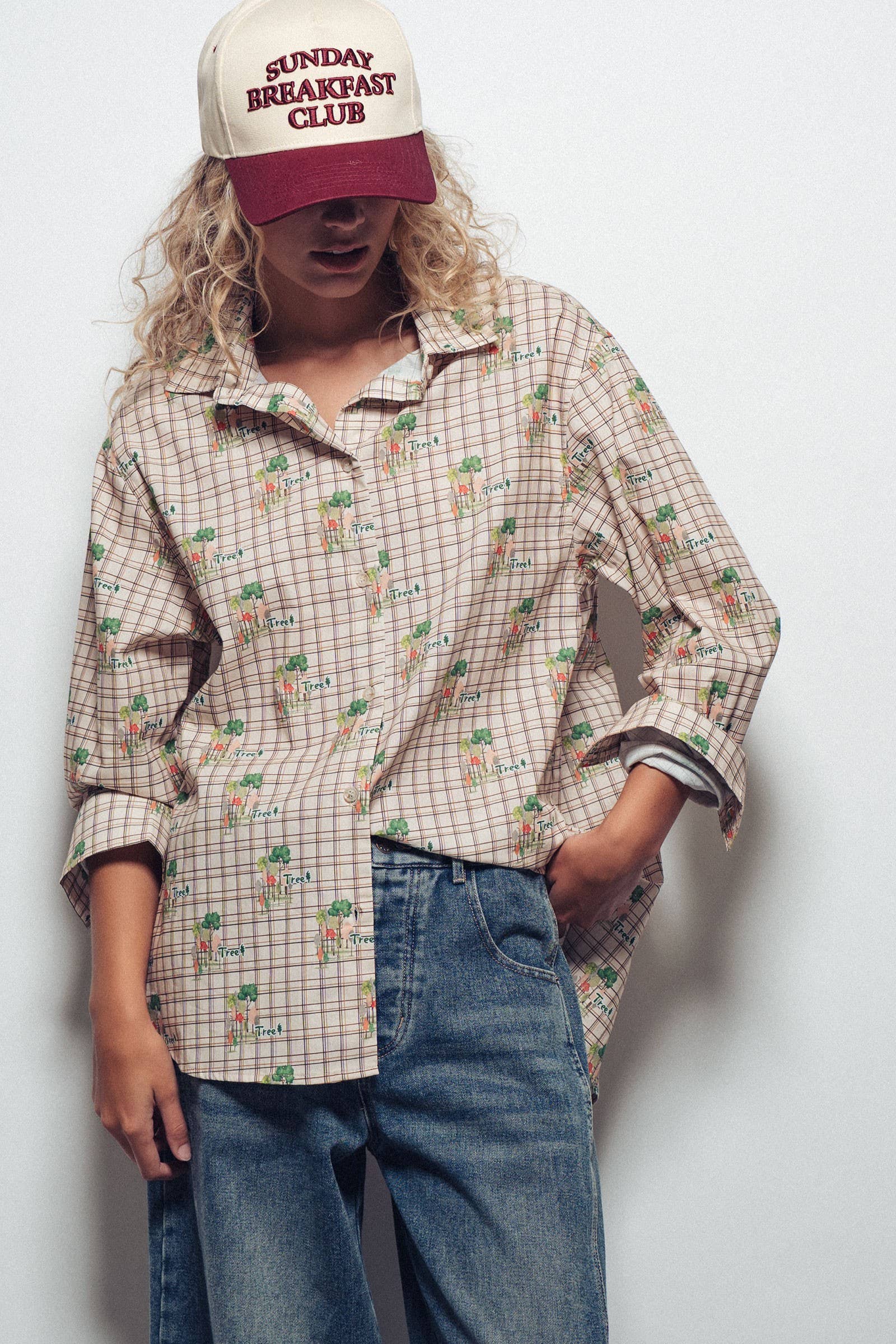 Sunday Breakfast Club Embroidered Two-Tone Trucker Hat