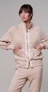 Scuba Zip Up Track Bomber Jacket Pilates Athflow for Women in BLACK - Women's Jackets & Blazers | Urban Daizy