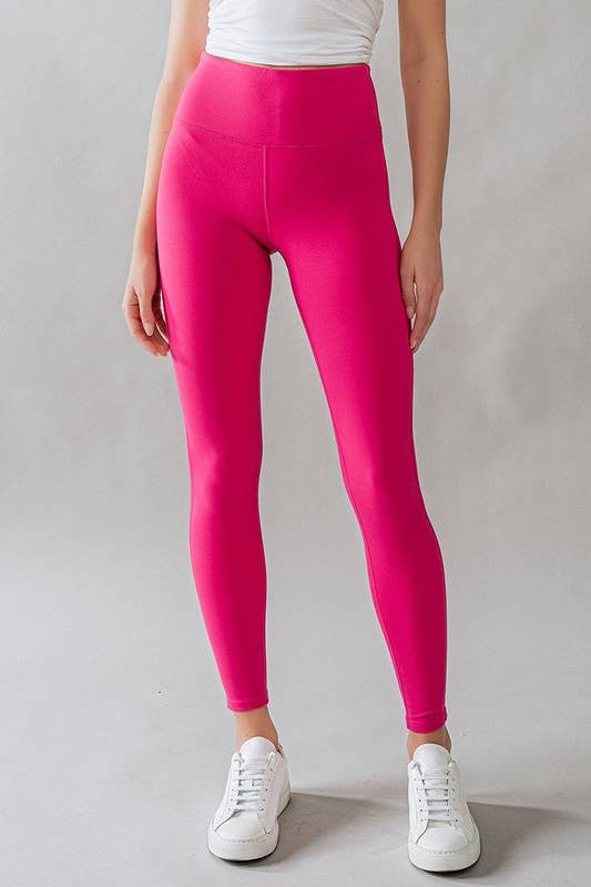 Urban Daizy High-Waisted Lightweight Basic Leggings Berry Athletic Lounge Leggings - Women's (UDZ-PT-00174)