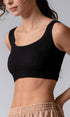 Urban Daizy Ribbed Seamless Bralette Crop Tank Top Black Tank Top - Women's (UDZ-TP-00180) – alternate view 3