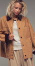 Urban Daizy Utility Contrast Collar Workwear Jacket Camel Jacket - Women's (UDZ-TP-00811) – alternate view 7