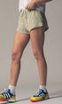 Urban Daizy Crinkle Stripe Shorts Lemon Shorts - Women's (UDZ-PT-00471) – alternate view 18