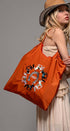 Urban Daizy Western Embroidered Horse Motif Drawstring Bag Orange Tote Bag - Women's (UDZ-DR-00388) – alternate view 5