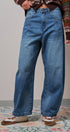 Retro Fade Wide-Leg Barrel Jeans in DENIM - Women's Wide Leg Jeans | Urban Daizy