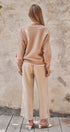 Urban Daizy Linen Wide-Leg Drawstring Pants Navy-Stripe Pants - Women's (UDPT0177-Navy-Stripe) – alternate view 16