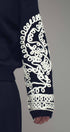 Urban Daizy Embroidered Sleeve Ivory Knit Sweater Ivory-Black Knit Sweater - Women's (UDZ-KN-00654) – alternate view 22