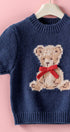 Urban Daizy Coquette Teddy Bear Ribbon Bow Knit Top Navy Knit Top - Women's (TNSW1128) – alternate view 4