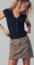 Urban Daizy Ribbed Knit Button-Front Bodysuit Black Bodysuit - Women's (UDZ-OT-00357) – alternate view 2