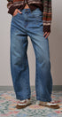 Retro Fade Wide-Leg Barrel Jeans in DENIM - Women's Wide Leg Jeans | Urban Daizy