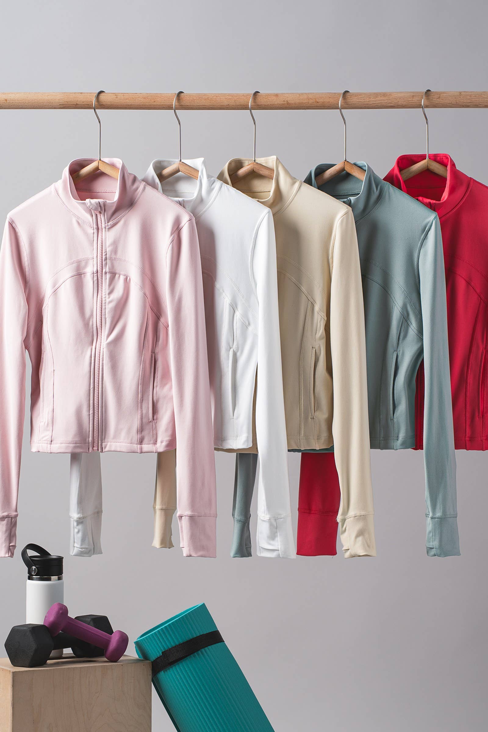 Slim Fit Paneled Zip-Up Activewear Jacket