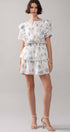 Urban Daizy White Blue Floral Ruffle Sleeve Tiered Mini Dress Ivory Dress - Women's (UDZ-AC-00158) – alternate view 14